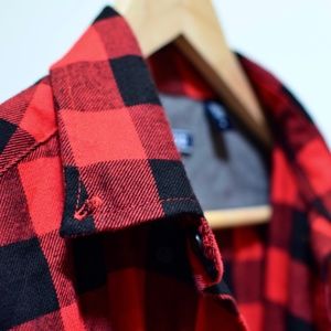 IZOD Red & Black Gingham Shirt